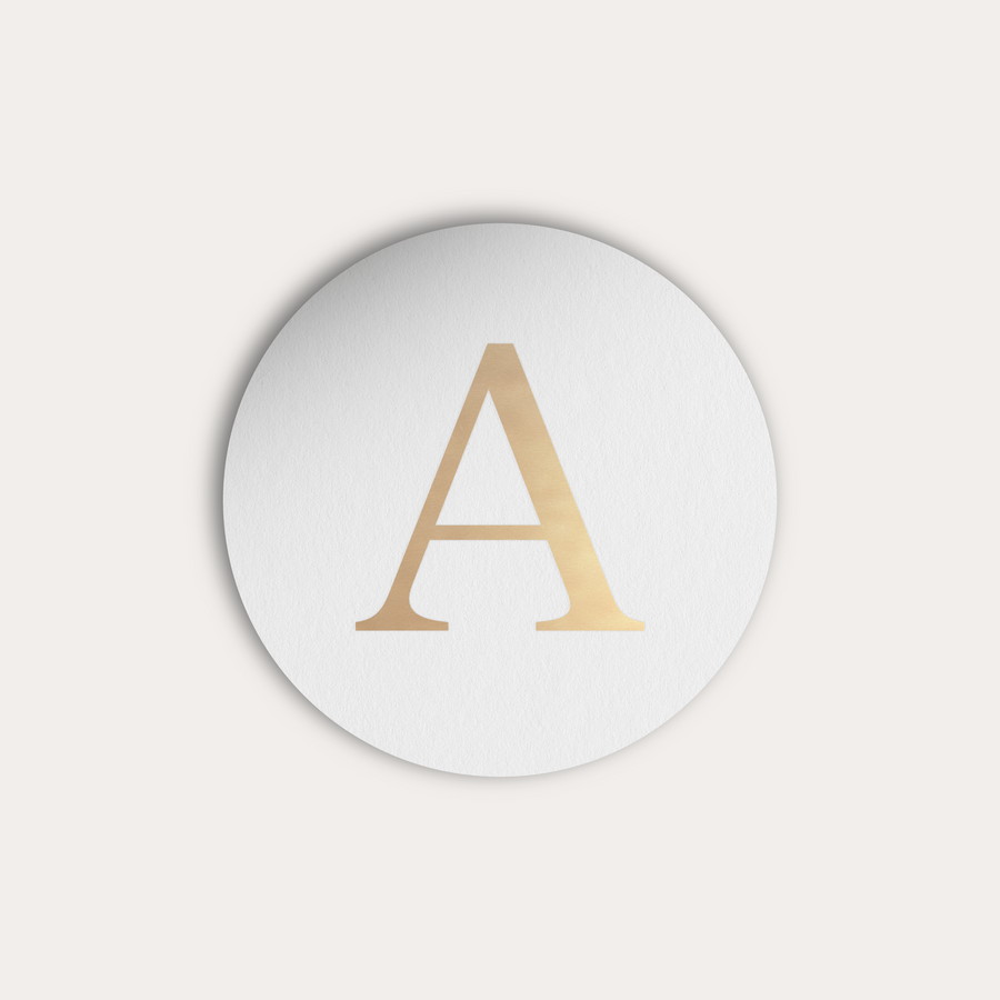 Luxe sluitsticker - Initiaal